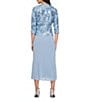 Alex Evenings 2-Piece Sequin Midi Jacket Dress, Color:Dusty Blue - Image 2
