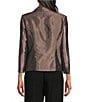 Alex Evenings 3/4 Sleeve Gathered Waist Embellished Closure Twin Set - Image 2