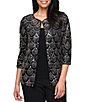 Alex Evenings 3/4 Sleeve Sequin Twinset - Image 1