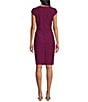 Alex Evenings Cap Sleeve Square Neck Front Cascade Ruffle Dress, Color:Passion - Image 2