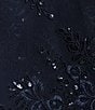 Color:Navy - Image 5 - Embroidered Floral Lace 2-Piece Scoop Neck 3/4 Sleeve Slit 2-Piece Jacket Dress