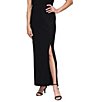 Alex Evenings Metallic Knit Long Column Skirt - Image 1