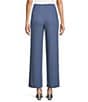 Alex Evenings Metallic Knit Wide Leg Pants, Color:Wedgewood - Image 2
