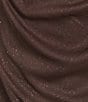 Alex Evenings Petite Size Cowl Square Neck Cap Sleeve Cold Shoulder Ruched Side Glitter Mesh Gown - Image 5