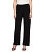 Alex Evenings Petite Size Matte Jersey Straight Leg Pants | Dillard's