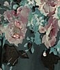 Color:Black Multi - Image 4 - Petite Size 3/4 Bell Sleeve Crew Neck Triple Tier Asymmetrical Hem Floral Chiffon Blouse
