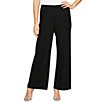 Alex Evenings Petite Size Metallic Knit Wide Leg Pants - Image 1