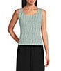 Alex Evenings Petite Size Printed Jacquard Knit Twinset - Image 3