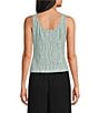 Alex Evenings Petite Size Printed Jacquard Knit Twinset - Image 4