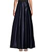 Color:Dark Navy - Image 1 - Petite Size Satin Inverted Pleat Ball Gown Skirt