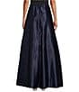Color:Dark Navy - Image 2 - Petite Size Satin Inverted Pleat Ball Gown Skirt