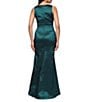 Alex Evenings Petite Size Taffeta Ruched Waist Cascade Gown - Image 2