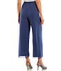 Alex Evenings Petite Size Wide Leg Elastic Waist Chiffon Pull-On Pants, Color:Wedgewood - Image 2