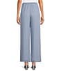 Alex Evenings Petite Size Wide Leg Elastic Waist Chiffon Pull-On Pants, Color:Hydrangea - Image 2