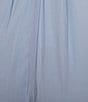 Alex Evenings Petite Size Wide Leg Elastic Waist Chiffon Pull-On Pants, Color:Hydrangea - Image 3