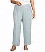 Alex Evenings Plus Size Silky Chiffon Pants - Image 1