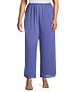 Alex Evenings Plus Size Silky Chiffon Pants, Color:Cornflower - Image 1