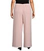 Alex Evenings Plus Size Silky Chiffon Pants, Color:Shell Pink - Image 2