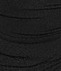 Alex Evenings Plus Size Cowl Neck 3/4 Beaded Illusion Sleeve Metallic Knit Sheath Dress, Color:Black - Image 3