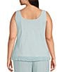 Alex Evenings Plus Size Embroidered 3/4 Sleeve Chiffon Twinset - Image 4