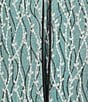Alex Evenings Plus Size Glitter Jersey Knit Mandarin Collar 2-Piece Twinset, Color:Vintage Teal - Image 6