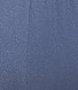 Alex Evenings Plus Size Metallic Knit Straight Leg Pants, Color:Wedgewood - Image 4