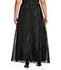 Color:Black - Image 2 - Plus Size Organza Overlay Ball Gown Skirt