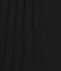 Alex Evenings Plus Size Pleated Chiffon Wide Leg Flowy Pants, Color:Black - Image 4