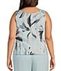 Alex Evenings Plus Size Printed Metallic Knit Twinset - Image 4