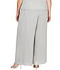 Alex Evenings Plus Size Silky Chiffon Pants - Image 2