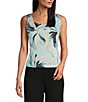 Alex Evenings Printed Metallic Knit Twinset - Image 3