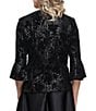 Alex Evenings Sequin Flocked Bell Sleeve Jacket - Image 2