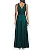 Alex Evenings Sleeveless V-Neck Stretch Taffeta A-Line Dress - Image 2