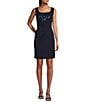 Alex Evenings Stretch Scuba Crepe Sequin 2-Piece Jacket Dress, Color:Navy - Image 3