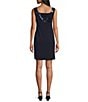 Alex Evenings Stretch Scuba Crepe Sequin 2-Piece Jacket Dress, Color:Navy - Image 4