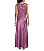 Alex Evenings Stretch Tulle Satin Jacket Dress, Color:Dark Mauve - Image 4