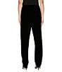 Alex Evenings Stretch Velvet Slim Leg Flat Front Pull-On Pants, Color:Black - Image 2