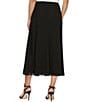 Color:Black - Image 2 - Chiffon A-Line Midi Skirt