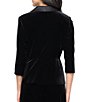 Alex Evenings Velvet Collared Neck Button Front Blouse - Image 2