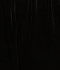 Color:Black - Image 4 - Wide Leg Velvet Crop Pants