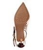 Color:Bronze - Image 6 - Aaileen Bow Embossed Leather Slingback Pumps