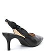 Color:Black - Image 2 - Aaileen Bow Leather Slingback Pumps