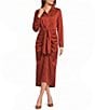 Alex Marie Adriana Collared Long Sleeve Button Front Dress - Image 4