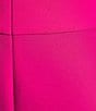 Color:Fuchsia - Image 3 - Aliza One Shoulder Wide Leg Crepe Jumpsuit