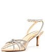 Color:Soft Gold - Image 4 - Allie Metallic Rhinestone Knot Dress Pumps