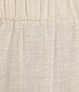 Color:Sand Stripe - Image 4 - Amara Stretch Linen Blend Sand Stripe Flat Front Full Length Pants