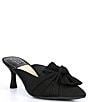 Color:Black - Image 1 - Audrene Point Toe Bow Mules