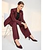 Alex Marie Coordinating Ava Jetset-Tech Super Stretch Trouser Pants, Color:Wine - Image 8