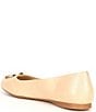Color:Bleached Neutral - Image 3 - Azalea Leather Gold Ornament Ballet Flats