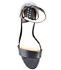 Color:Black - Image 5 - Belinda Leather Ankle Strap Dress Sandals